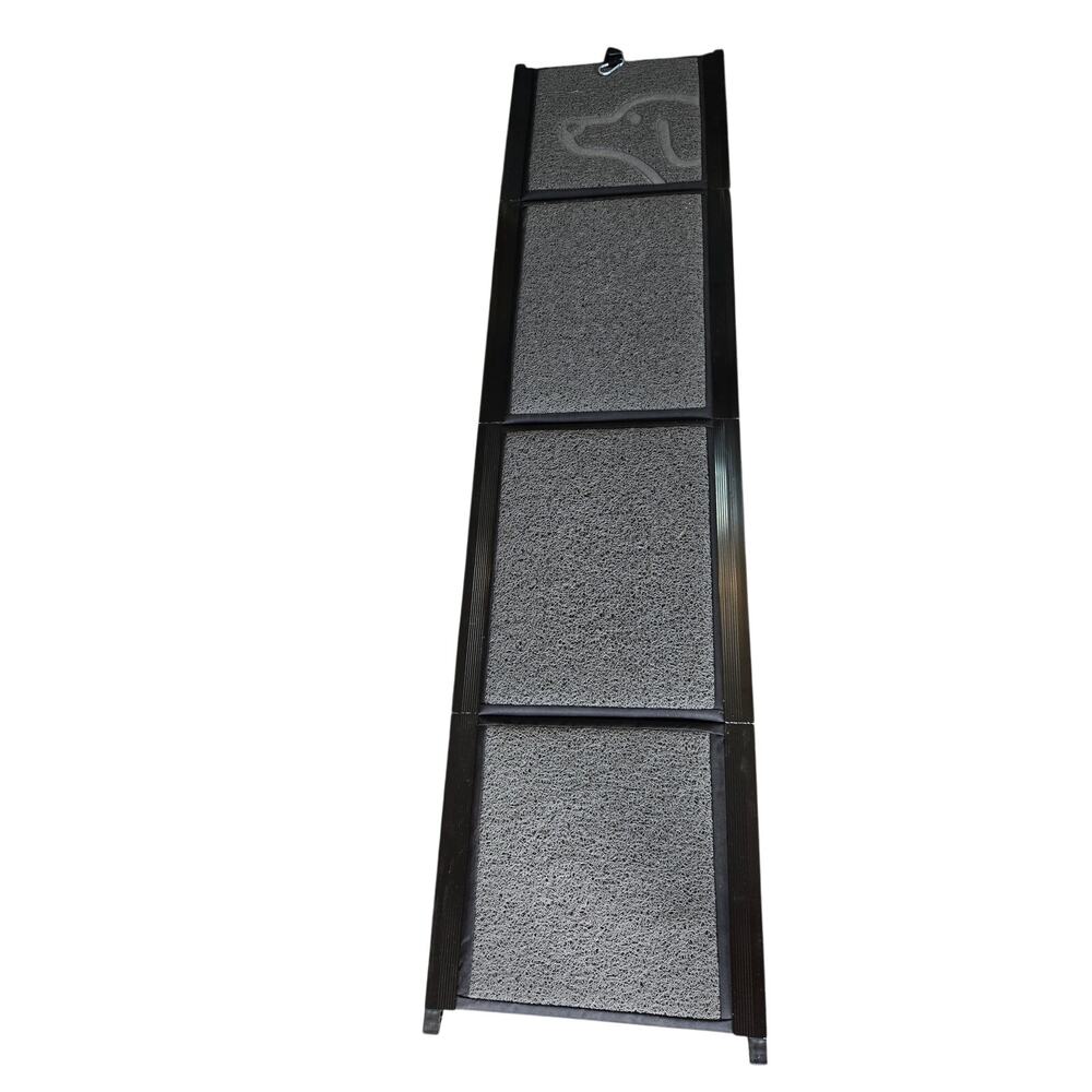Collapsible Tri-Fold Pet Ramp for Large Dogs Extra Long Car Ladder Black/Grey